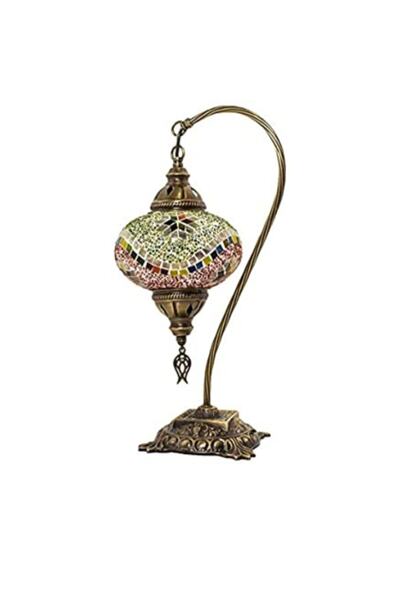 DezHome Mozaik Lamba Deve Boynu Otantik Bohem Abajur