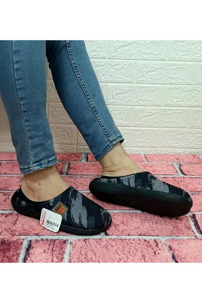 GEZER 13496 Navy Blue Fleece Indoor Guest Slippers