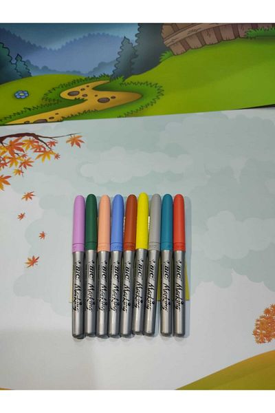 Bic 9 Colors Blister Pastel Permanent Marker