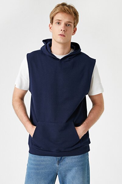 Koton Mikina bez rukávů s kapucí