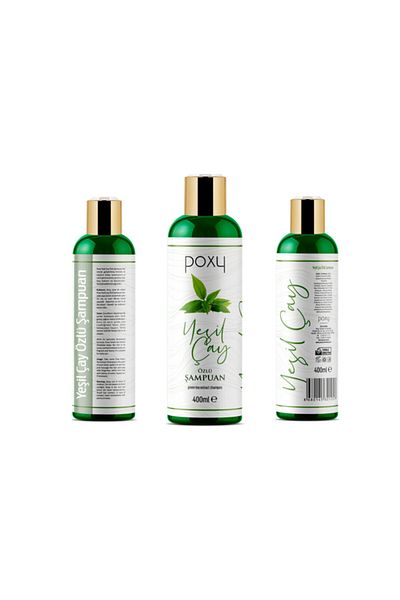 Poxy Green Tea Fine String Hair Shampoo - 400 ml