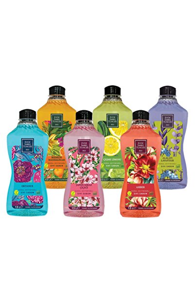 Eyüp Sabri Tuncer لافندر، ليمون النافورة، يوسفي القاعدة، العنبر، الكرز الياباني وصابون المحيط السائل