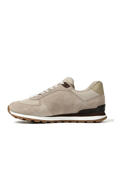 Hammer Jack Comfortable Men's Lifestyle Sneaker Peru Sports Shoes Genuine Leather Beige-akel 19250