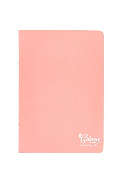 Meteksan Χρώματα Α5 Σημειωματάριο με χαρτόνι, 60 φύλλα, ριγέ, συμβατό με ροζ μολύβι