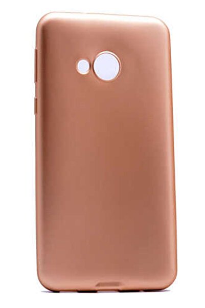 HTC U11 Uyumlu Kılıf Premier Renkli Esnek Silikon Gold