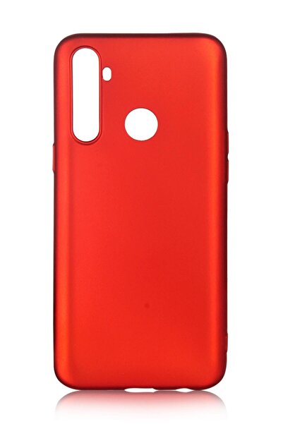 realme 6i Uyumlu Kılıf Premier Renkli Esnek Silikon Kırmızı
