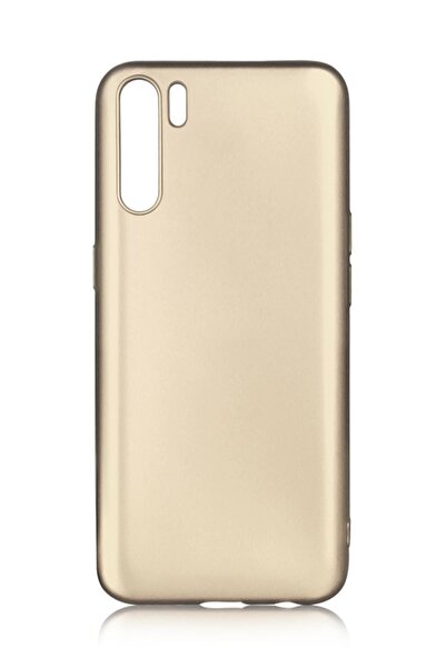 OPPO A91 Uyumlu Kılıf Premier Renkli Esnek Silikon Gold
