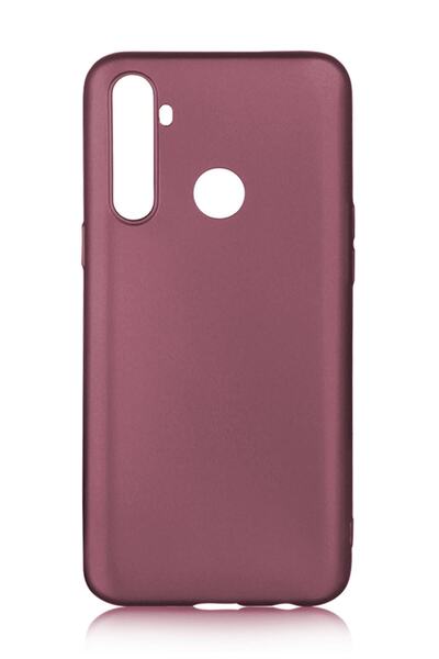 realme 6i Uyumlu Kılıf Premier Renkli Esnek Silikon Mürdüm