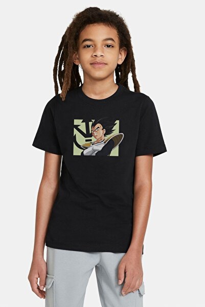 QIVI Unisex dečje crne T-shirt