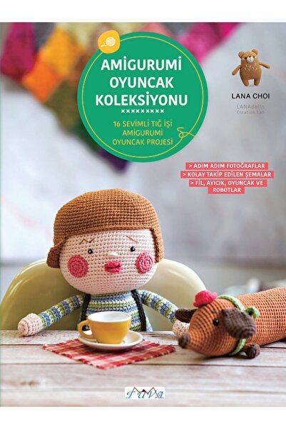 Genel Markalar Amigurumi Oyuncak Koleksiyonu 16 Oyuncak Tasarımı Yazar Lana Choi