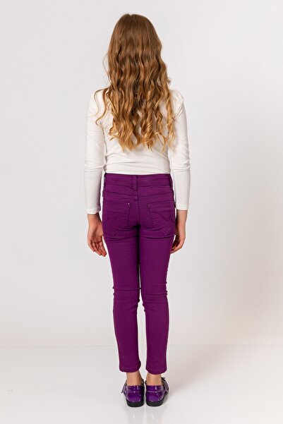 incity Kız Çocuk Mor Koton Pantolon