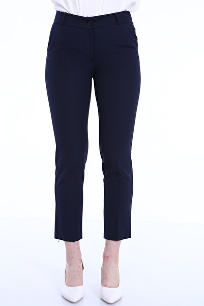 HANIMCA GİYİM Kadın Boru Paça Kumaş Pantalon