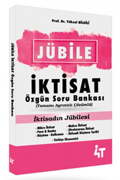 Kpss A Grubu Jübile Iktisat Soru Bankası - Yüksel Bilgili