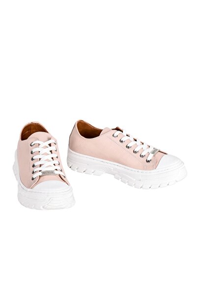 NOOSY Genuine Leather Pink Women's Sneakers