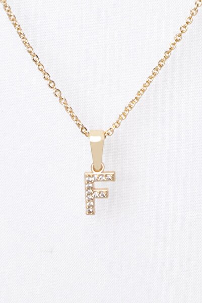 Sortie Aksesuar Zirkon Harf Kolye 001 F