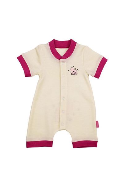 Woolnat Merino Wool Elephant Themed Bodysuit