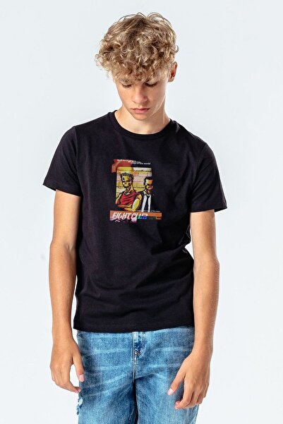 QIVI Unisex dečje crne T-shirt