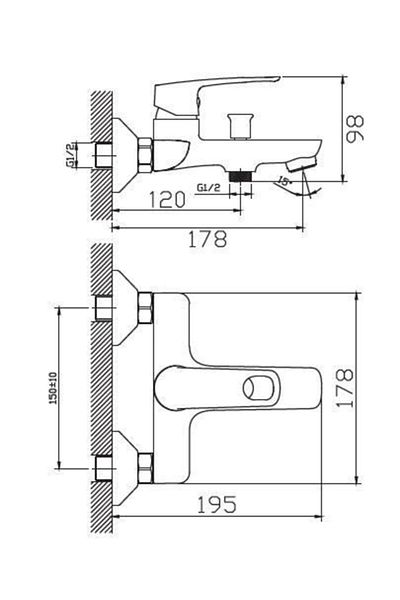 NSK Noxia Chrome Bathroom Faucet