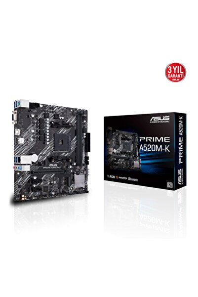 ASUS AMD PRIME A520M-K DDR4 4600(OC) VGA+HDMI GLAN M.2 AM4 USB 3.2 Gen1