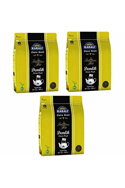 Karali Çay Karalı Premıum Fılız Cay Demlık 300 Gr X 3 Paket
