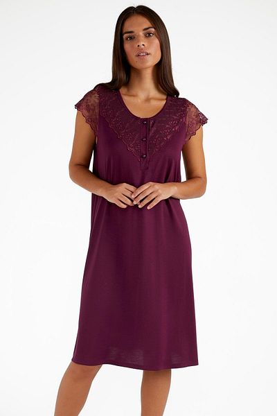 AYYILDIZ 4006 Plum Nightgown
