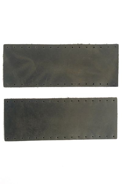 alfa tasarım atölyesi Genuine Leather Bag Handle - Crazy Khaki Color 16 Cm X 6 Cm