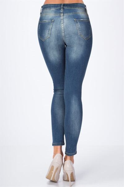 fasardi Yüksek Bel Skinny Gabardin Kadın Pantolon