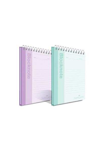 Faber Castell Faber-Castell A4 Memo Pad Pastel Color 80 Sheets Ruled 2-Pack