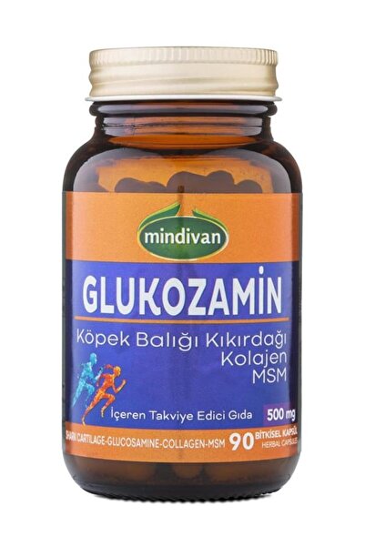 Mindivan Glukozamin Köpek Balığı Kıkırdağı Kolajen Msm 90 Bitkisel Kapsül
