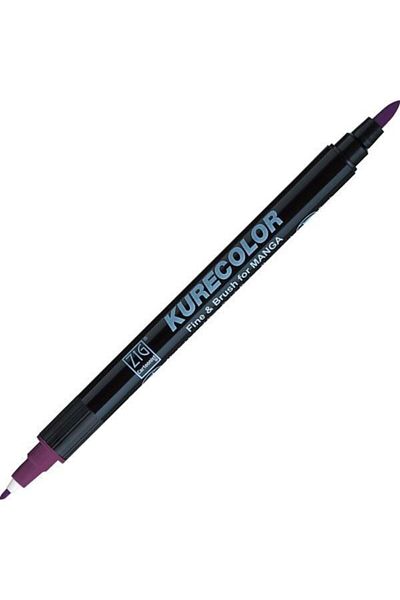 Zig Kurecolor Fine & Brush For Manga Marker Drawing Pen 665 Deep Pink