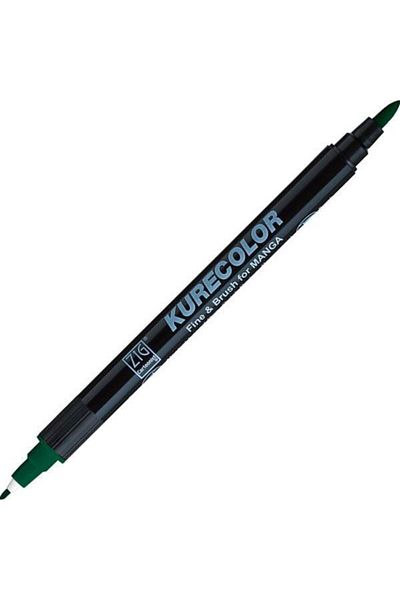 Zig Zıg Kurecolor Cartoonist Fine & Brush Marker Cnkc2200 Double Ended Manga and Graphic Marker No:539 Marin