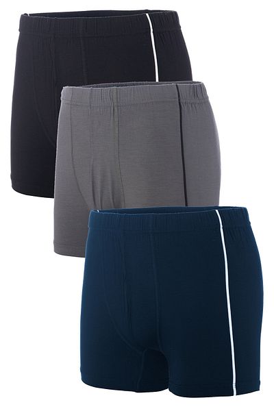 TOLIN Σετ μπόξερ 3 Πακέτα Lycra Bamboo Ανδρικό Μικτό Χρώμα 413