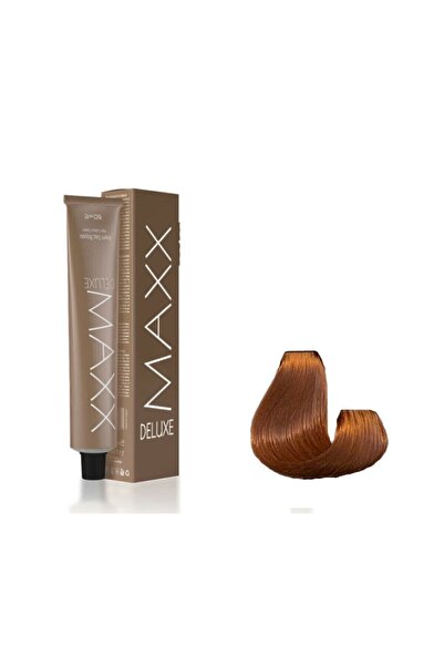 MAXX DELUXE Tüp Boya 8.74 Altın Parıltılı Toffe 60 Ml + Sıvı Oksidan
