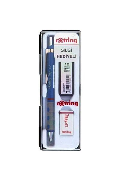 Rotring Tikky School Set 0.7 mm Blue Versatil Pen + Eraser + Nib