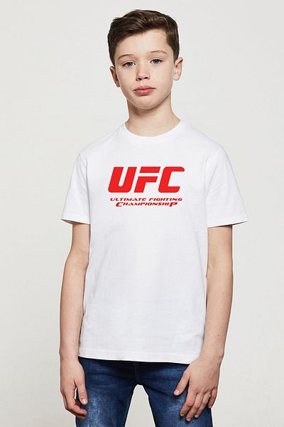 QIVI Tricou alb unisex pentru copii