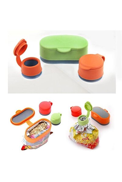 Mycl 3’lü Set Kilitli Poşet Ağzı Kapatıcı – Sızdırmaz Kapak Aparatı - Gıda, B...