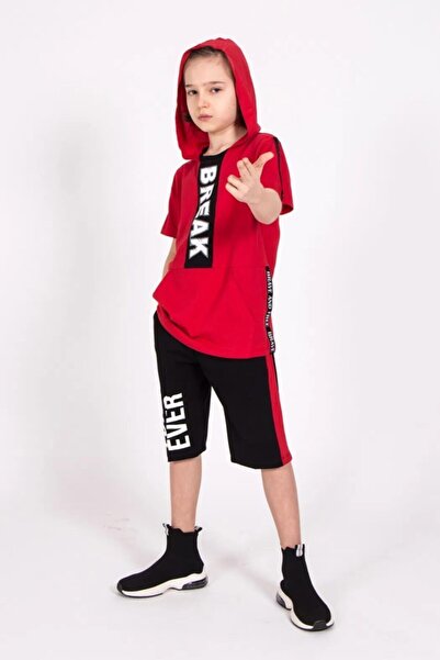 Dmb طقم شورت بقلنسوة للأولاد من Address Boutique