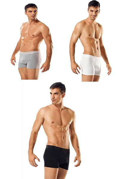 Tutku Ανδρικό μαύρο Lycra Boxer 3 τεμαχίων