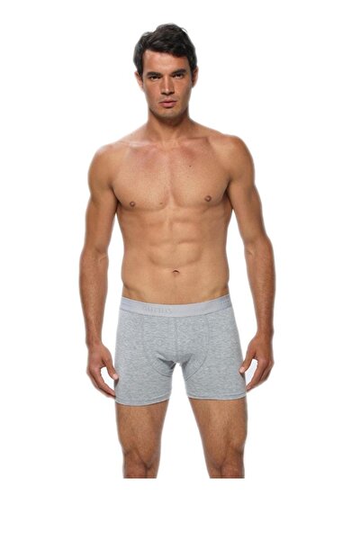 GÜMÜŞ Slip boxer din Lycra gri pentru bărbați, pachet de 6