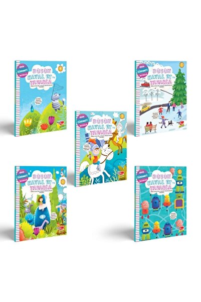 Dikkat Atölyesi Yayınları Düşün, Hayal Et Ve Tasarla 5'li Etkinlik Seti-dikka...