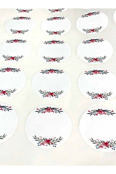 Vice Wedding-engagement-wedding Gift Tag / Round Adhesive 48 Pieces (4 Cm)