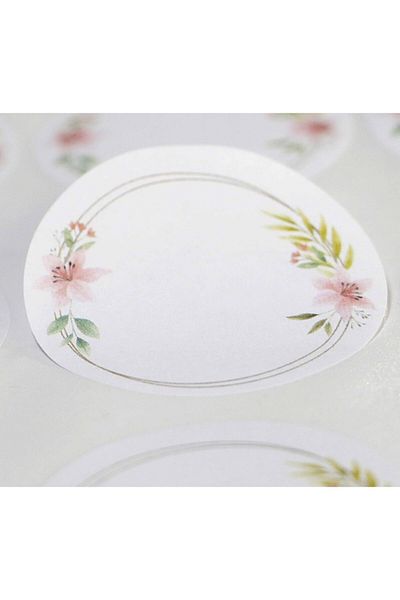Vice Wedding-engagement-wedding Gift Tag / Round Adhesive 48 Pieces (5 Cm)