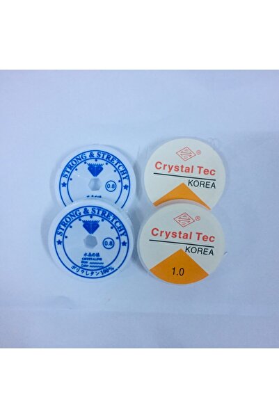 YAĞMUR BİJUTERİ 4-Piece Rubber Fishing Line Set (1.0 and 0.8 Mm Flexible Fishing Line)