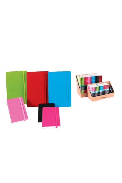 Keskin Soft Elastic Notebook 13x21 Cm 96 Sheets Checkered 412132-99
