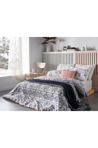 Doqu Home Ranforce Elephant Çift Kişilik Nevresim Takımı - Mavi