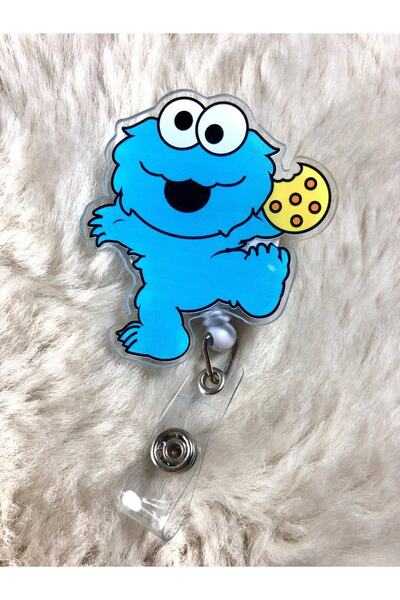 Hediyebum Cookie Monster Yoyo Card Holder
