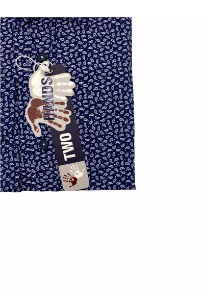 TWO HANDS Чоловічі Slim Fit темно-сині гольфи Сорочка