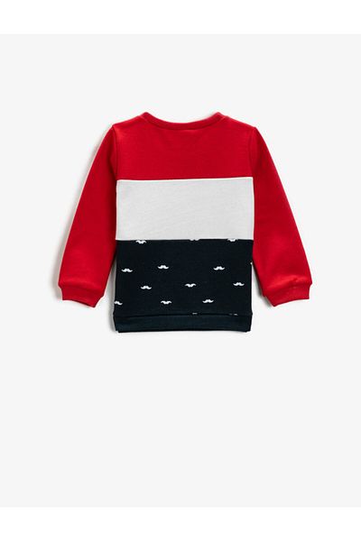 Koton Cool Mood Printed Crew Neck Long Sleeve T-Shirt