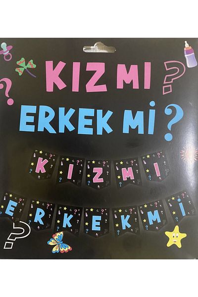 zetif Πανό με γράμματα αναγνώρισης φύλου Ανδρικό ή Κορίτσι