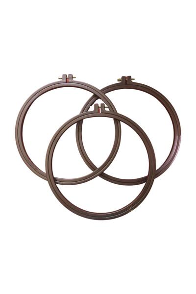 BALIM ÖRGÜ EVİ 25 Cm 3 Adet Vidalı Plastik Nakış Kasnak